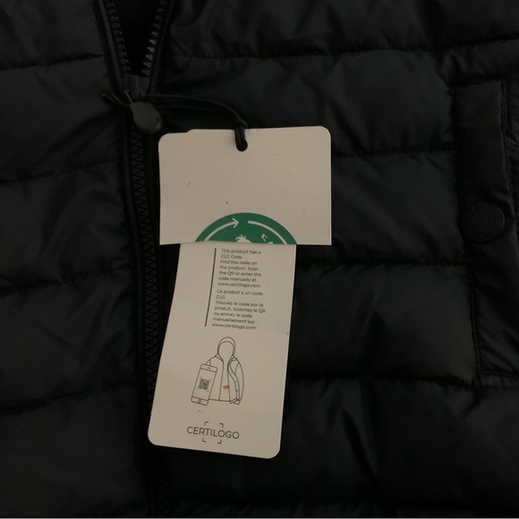 Save The Duck Kids' Derik Hooded Recycled Puffer Jacket In Black Size 12 - Picture 9 of 10